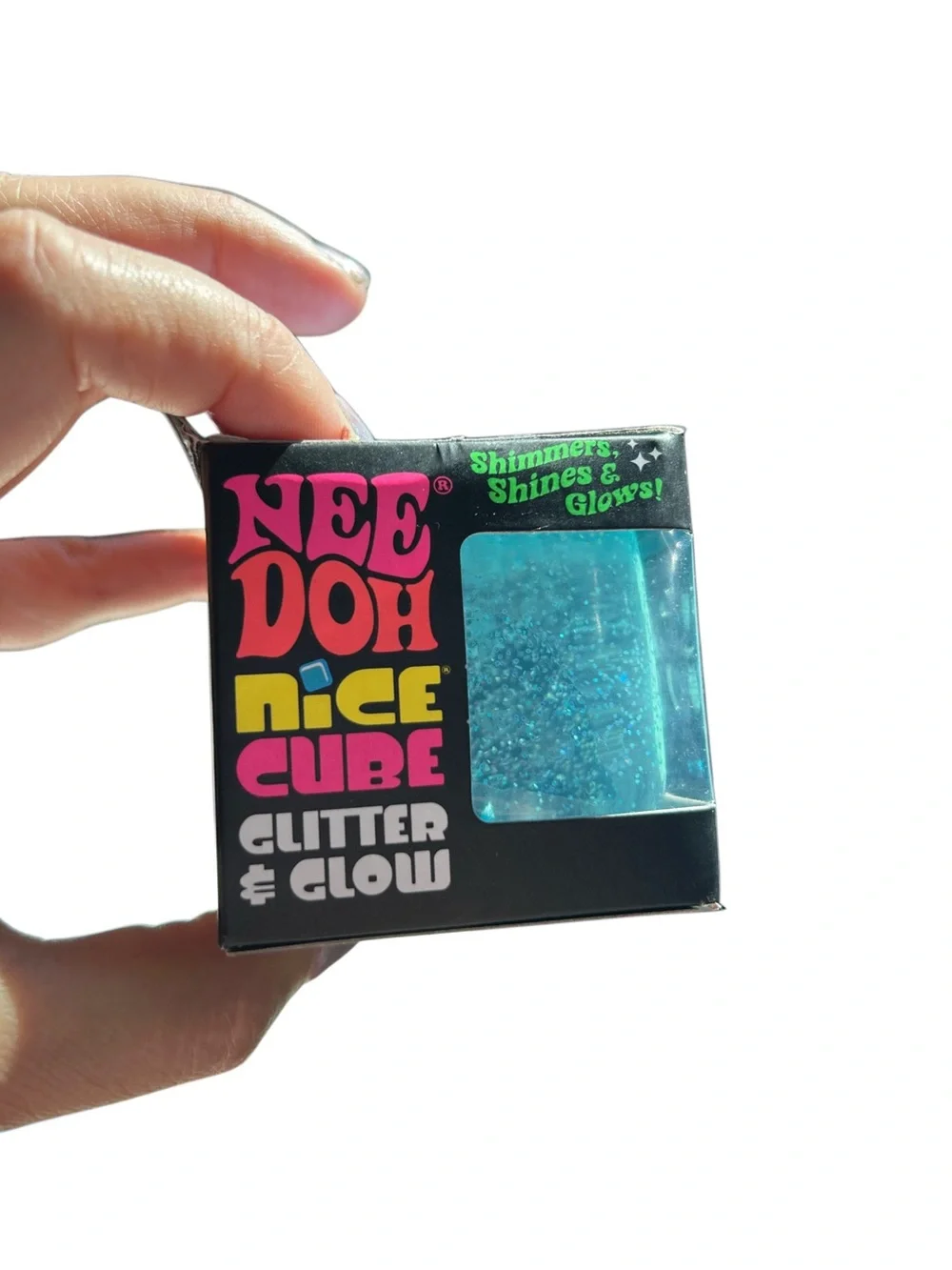 Authentic Needoh Nice Cube Glitter & Glow